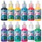 3D Fabric Paint Set - 12 Colors, 0.67 oz Each, 3D Paint for Clothing, T-Shirts, Crafts, and Fabric Decorating